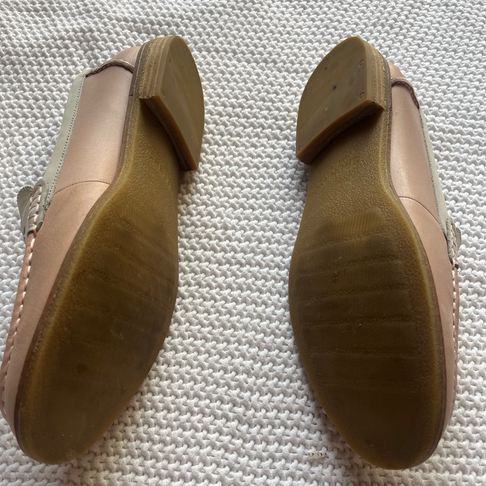 Sperry Two-Tone Cream and Brown Leather Penny Loafers - Picture 4 of 7
